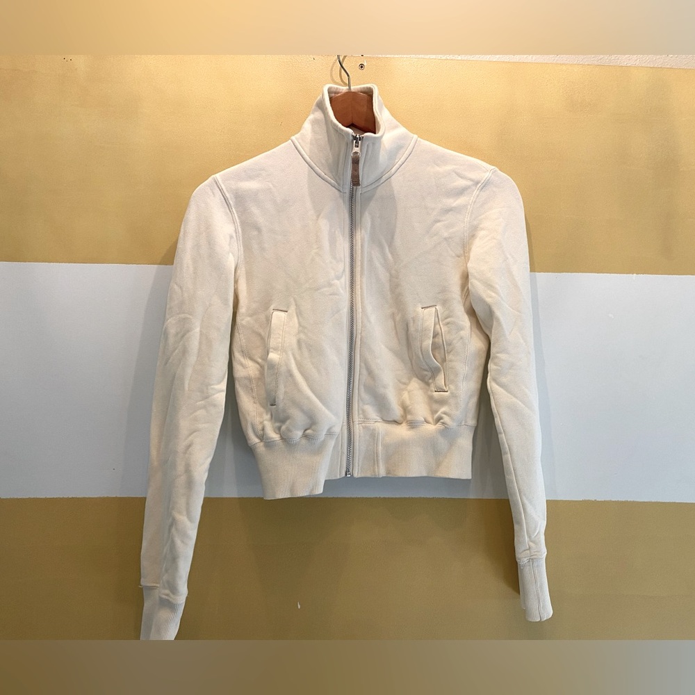 Uniqlo Cropped zippered jacket.
